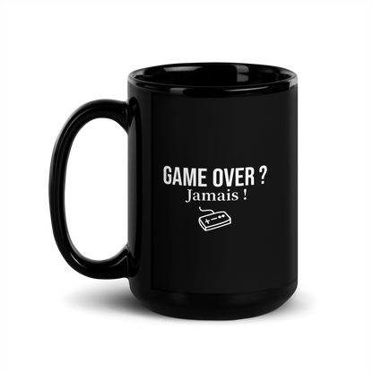 Mug en céramique noir brillant