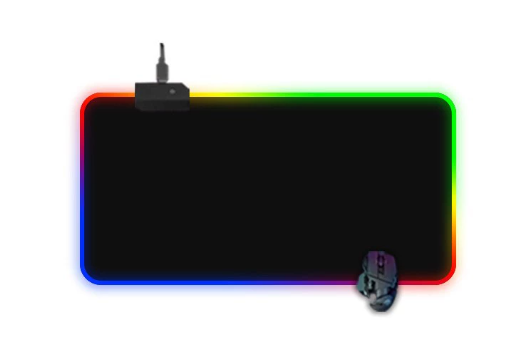 Tapis de Souris Gaming RGB LED – Grande Surface Lumineuse Antidérapante