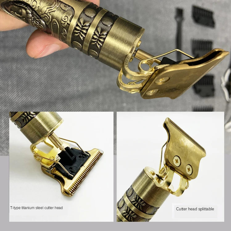 Tondeuse pour barbe et cheveux : OHS T9 en alliage de titane