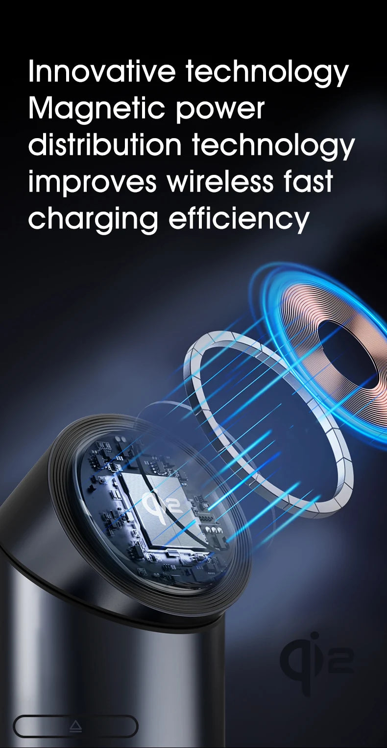 Chargeur sans fil magnétique 3-en-1 Qi2 – Charge rapide 15W