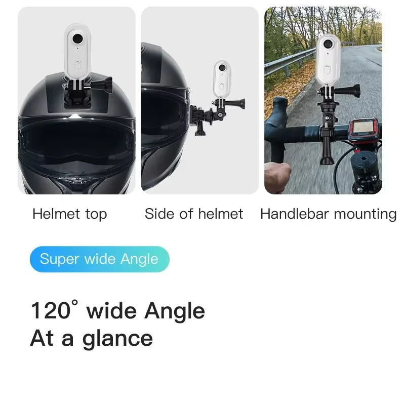 Caméra Sport 4K Ultra HD — Mini Action Cam pour Casque Moto & Vélo