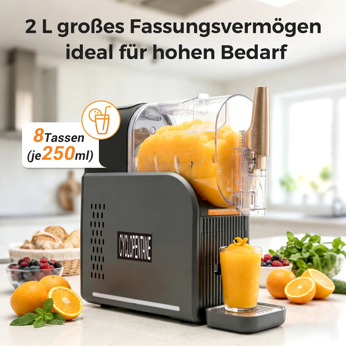 Machine à Granité Premium 2L – Sans Glace, Rapide & Facile à Nettoyer