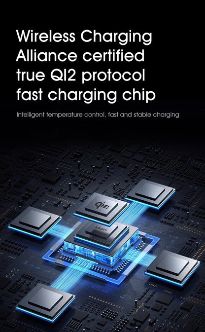 Chargeur sans fil magnétique 3-en-1 Qi2 – Charge rapide 15W