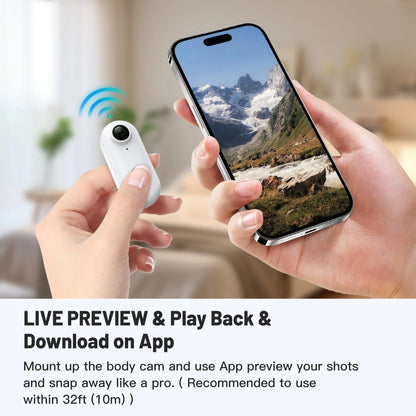 Caméra Sport 4K Ultra HD — Mini Action Cam pour Casque Moto & Vélo