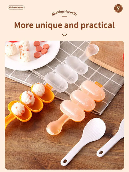 Moule à Riz Multi-Formes – Shaker Plastique Durable pour Boules de Riz et Bento Créatif