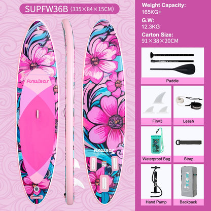 Stand Up Paddle Gonflable 11’ – Stable, Léger & Complet