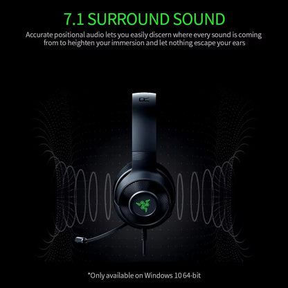 Razer Kraken X Essential – casque de jeu filaire 7.1 Surround