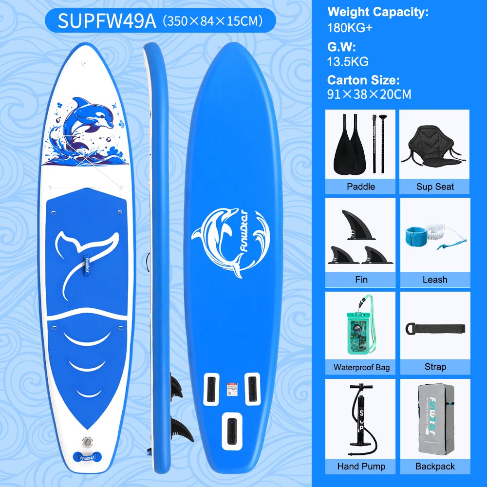 Stand Up Paddle Gonflable 11’ – Stable, Léger & Complet