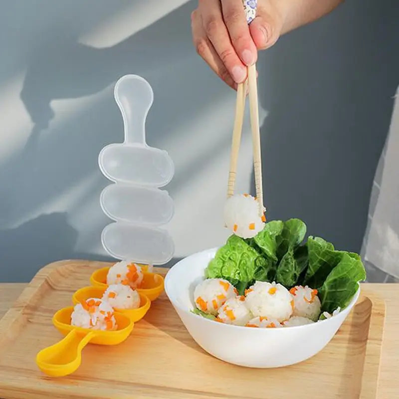 Moule à Riz Multi-Formes – Shaker Plastique Durable pour Boules de Riz et Bento Créatif