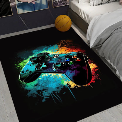 Tapis de Jeu Gamer pour Chambre de Garçon – Antidérapant & Lavable en Machine