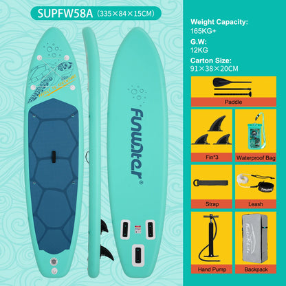 Stand Up Paddle Gonflable 11’ – Stable, Léger & Complet