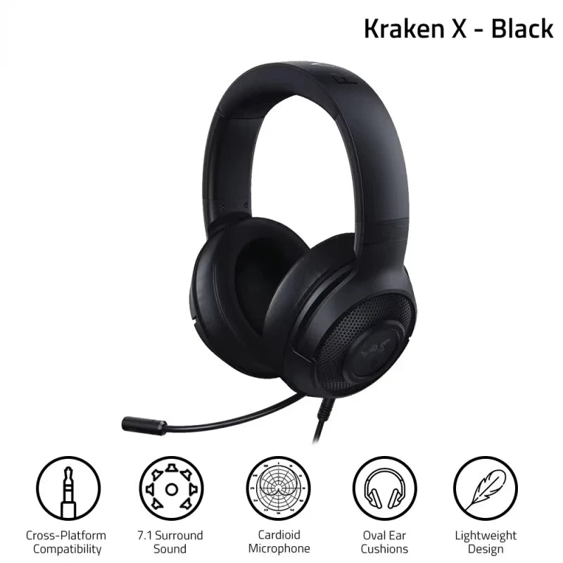 Razer Kraken X Essential – casque de jeu filaire 7.1 Surround