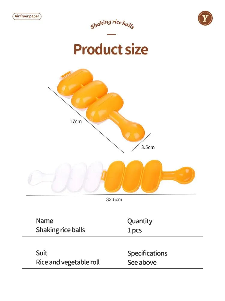 Moule à Riz Multi-Formes – Shaker Plastique Durable pour Boules de Riz et Bento Créatif