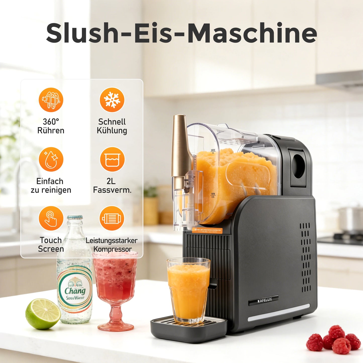 Machine à Granité Premium 2L – Sans Glace, Rapide & Facile à Nettoyer