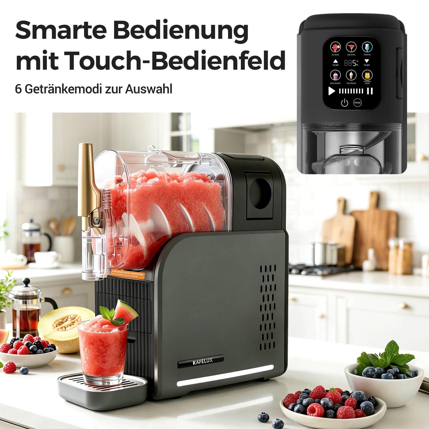 Machine à Granité Premium 2L – Sans Glace, Rapide & Facile à Nettoyer