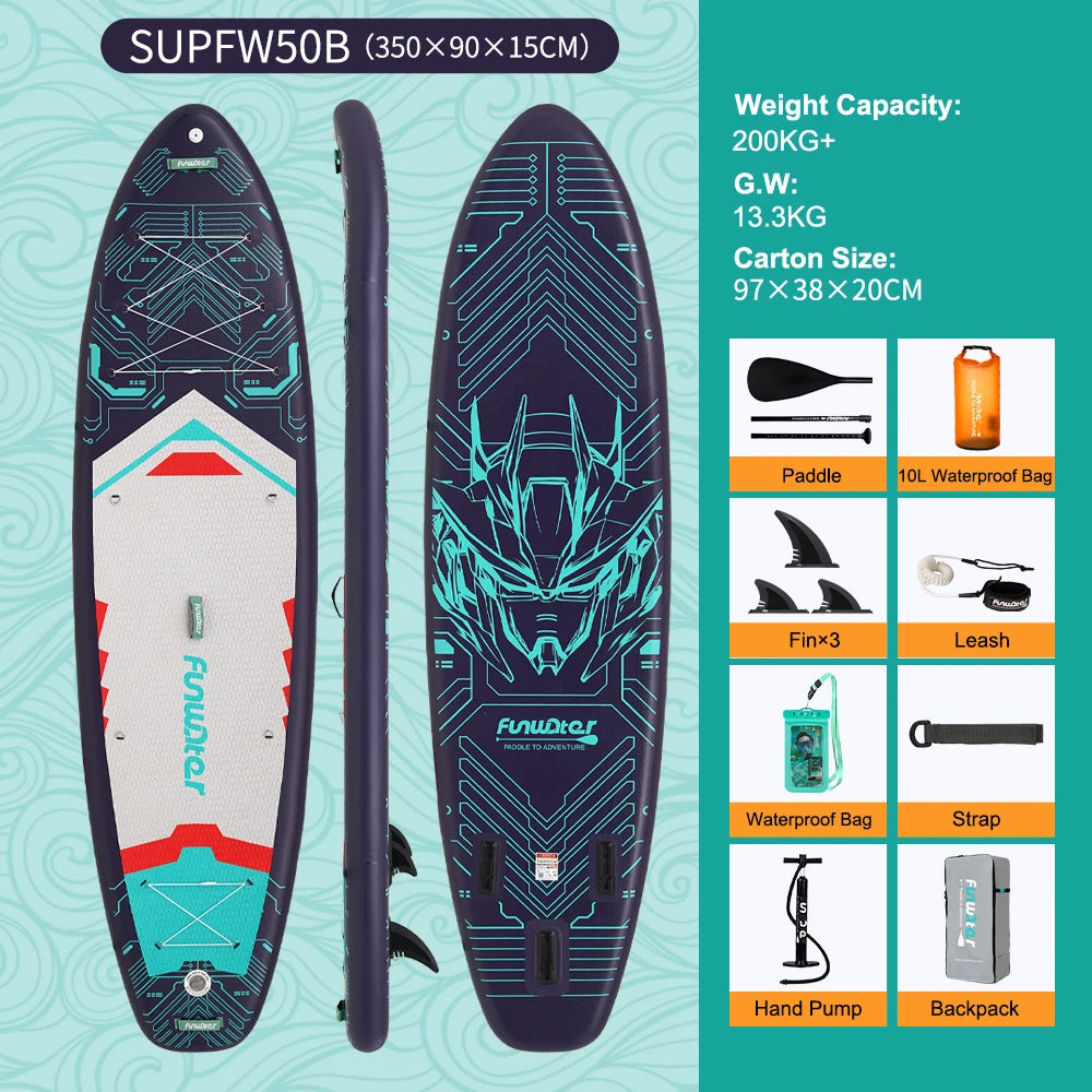 Stand Up Paddle Gonflable 11’ – Stable, Léger & Complet