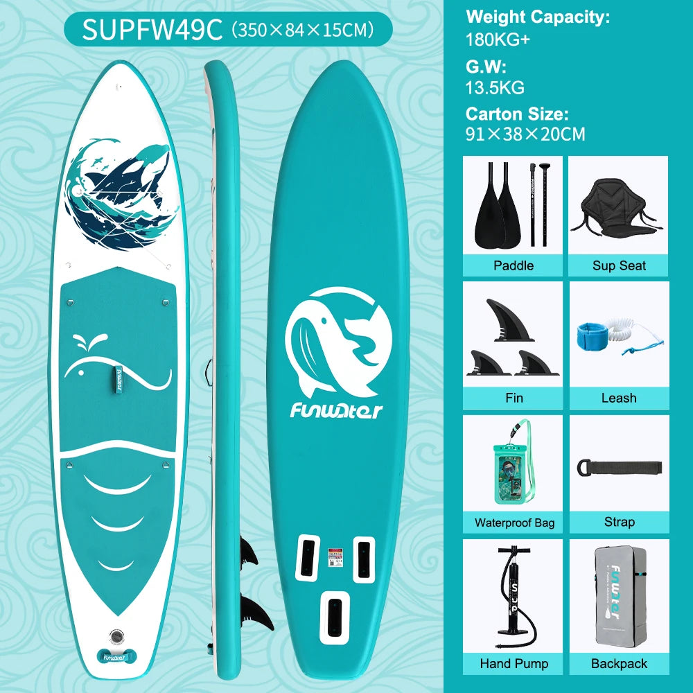 Stand Up Paddle Gonflable 11’ – Stable, Léger & Complet