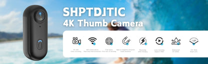 Caméra Sport 4K Ultra HD — Mini Action Cam pour Casque Moto & Vélo