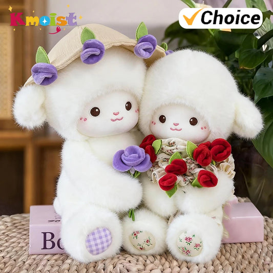 Peluche Agneau Rose 30–45 cm – Cadeau Doux et Adorable pour Maison & Saint-Valentin