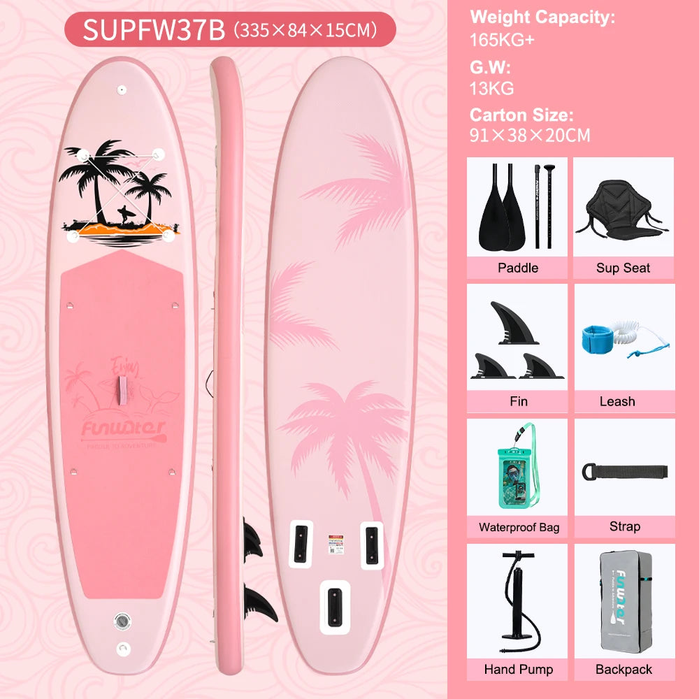 Stand Up Paddle Gonflable 11’ – Stable, Léger & Complet