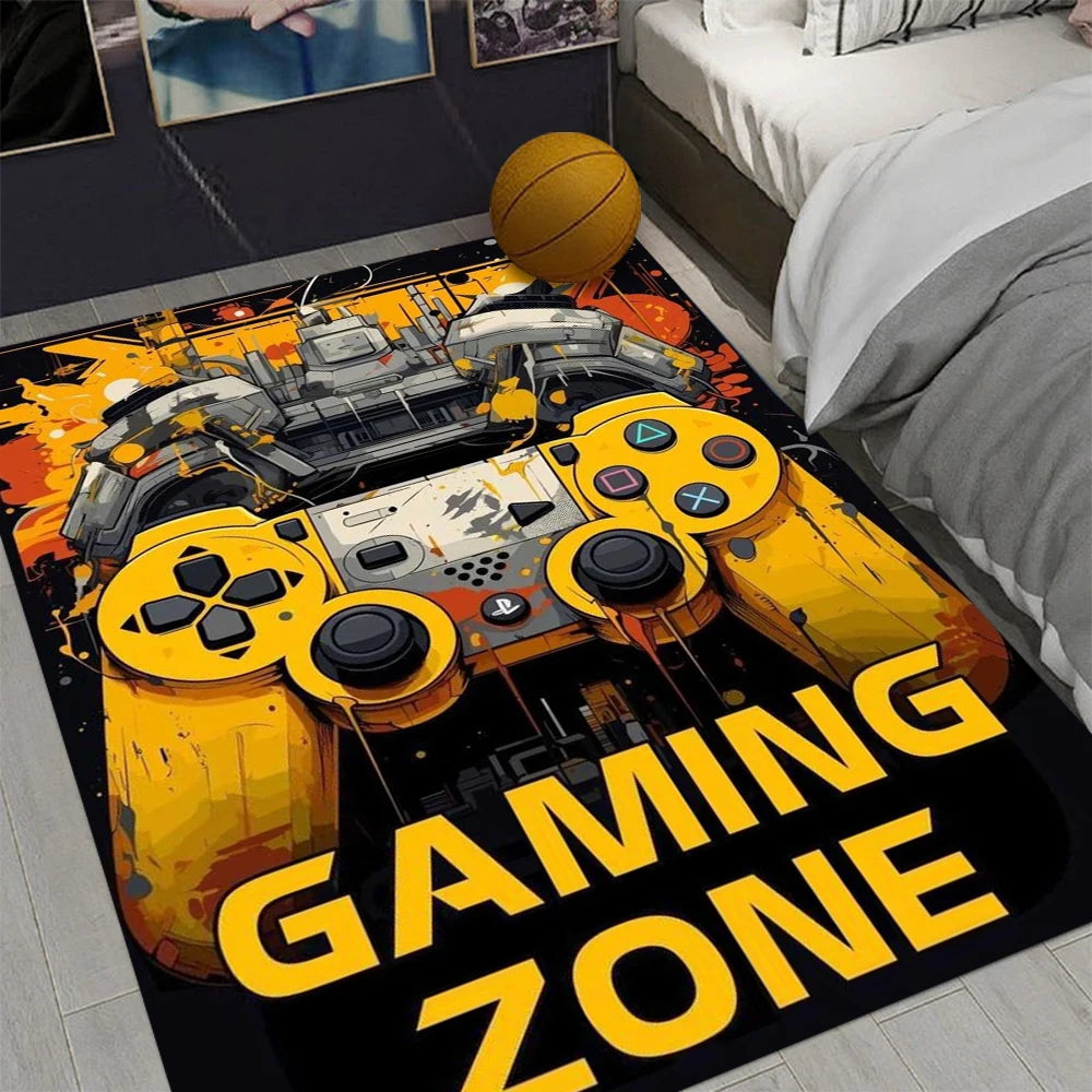 Tapis de Jeu Gamer pour Chambre de Garçon – Antidérapant & Lavable en Machine