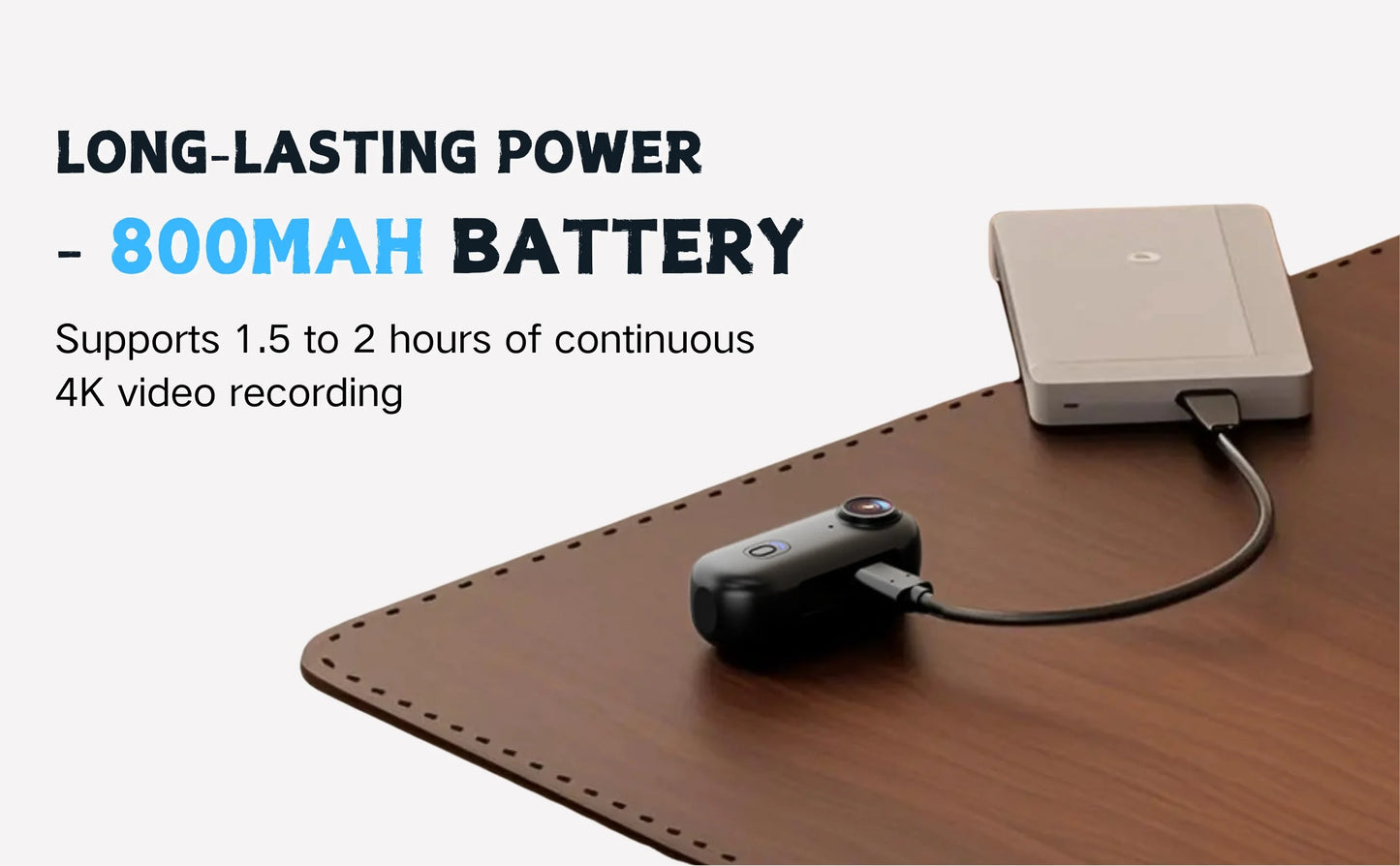 Caméra Sport 4K Ultra HD — Mini Action Cam pour Casque Moto & Vélo