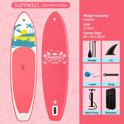 Stand Up Paddle Gonflable 11’ – Stable, Léger & Complet