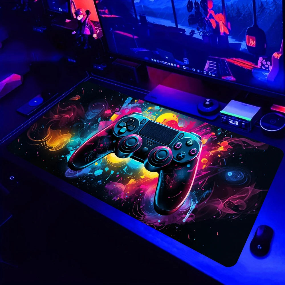 Tapis de souris à motif de manette de jeu pour les gamers