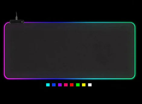 Tapis de Souris Gaming RGB LED – Grande Surface Lumineuse Antidérapante