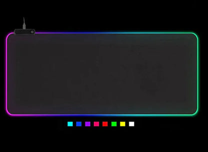 Tapis de Souris Gaming RGB LED – Grande Surface Lumineuse Antidérapante