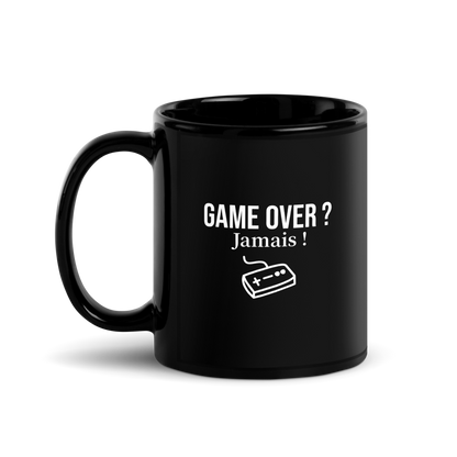 Mug en céramique noir brillant