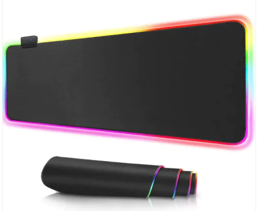 Tapis de Souris Gaming RGB LED – Grande Surface Lumineuse Antidérapante